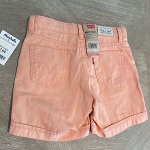 Levi’s girls Peach Denim Shorts